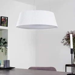 hofstein Suspensions|Suspension Fremont LED Blanc, 1 lumière, Télécommandes