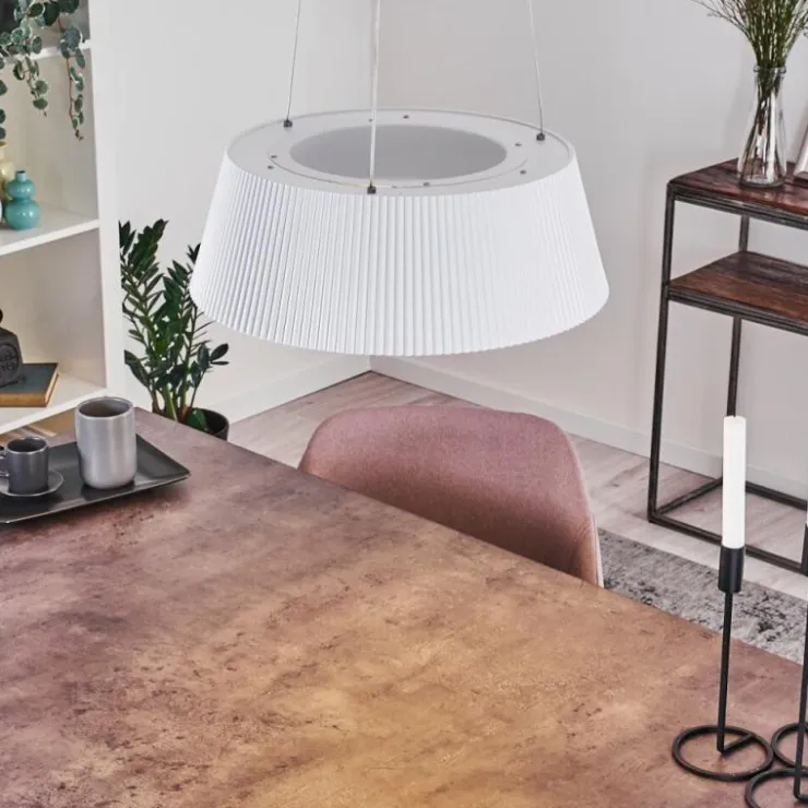 hofstein Suspensions|Suspension Fremont LED Blanc, 1 lumière, Télécommandes
