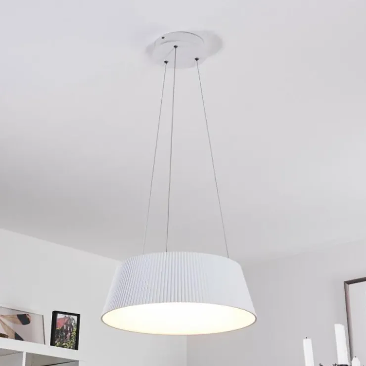 hofstein Suspensions|Suspension Fremont LED Blanc, 1 lumière, Télécommandes