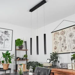 hofstein Éclairage Led|Suspension Freshwater LED Noir, 3 lumières