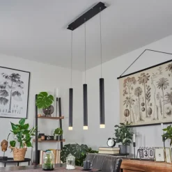 hofstein Éclairage Led|Suspension Freshwater LED Noir, 3 lumières