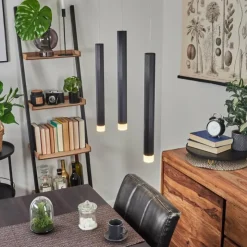 hofstein Éclairage Led|Suspension Freshwater LED Noir, 3 lumières