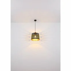 Luminaires Globo Lighting Suspensions|Suspension Globo ABLONA Noir, 1 lumière