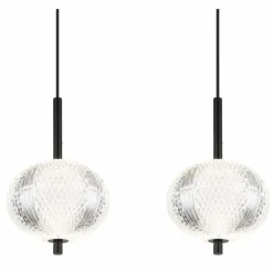 Luminaires Globo Lighting Éclairage Led|Suspension Globo AIDA LED Noir, 4 lumières