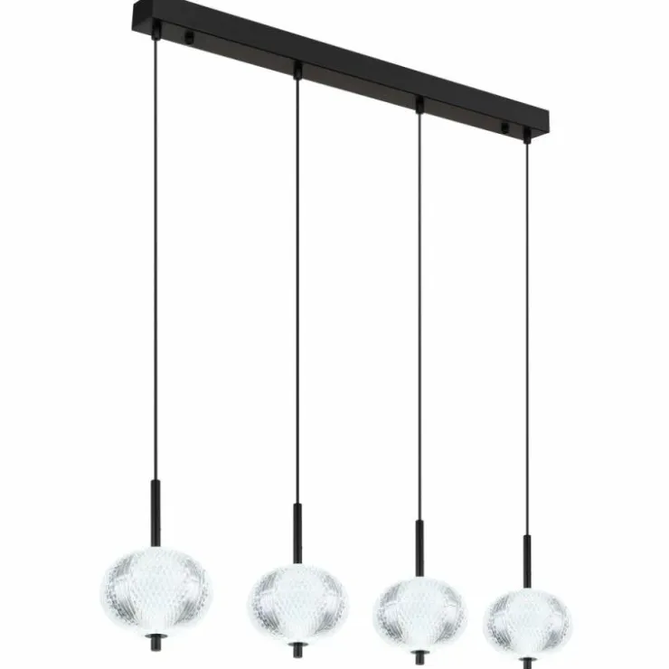 Luminaires Globo Lighting Éclairage Led|Suspension Globo AIDA LED Noir, 4 lumières
