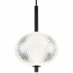 Luminaires Globo Lighting Suspensions|Suspension Globo AIDA LED Noir, 1 lumière