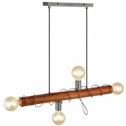 Luminaires Globo Lighting Suspensions|Suspension Globo ALICE Noir, 4 lumières