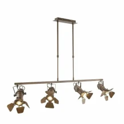 Luminaires Globo Lighting Suspensions|Suspension Globo CARSTEN Rouille, 4 lumières