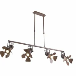 Luminaires Globo Lighting Suspensions|Suspension Globo CARSTEN Rouille, 4 lumières