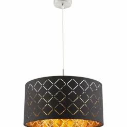 Luminaires Globo Lighting Suspensions|Suspension Globo CLARKE Nickel mat, 1 lumière