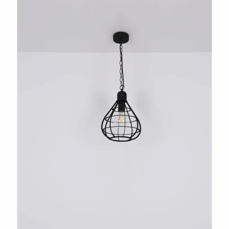 Luminaires Globo Lighting Suspensions|Suspension Globo CLASTRA Noir, 1 lumière