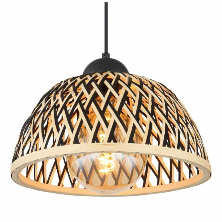 Luminaires Globo Lighting Suspensions|Suspension Globo COLLY Noir, 1 lumière