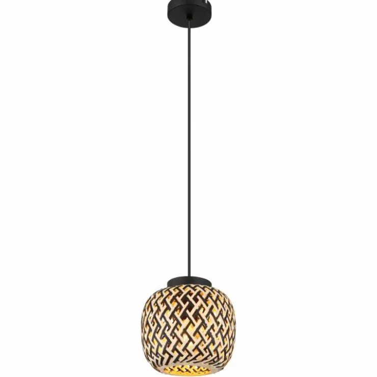 Luminaires Globo Lighting Suspensions|Suspension Globo COLLY Noir, 1 lumière