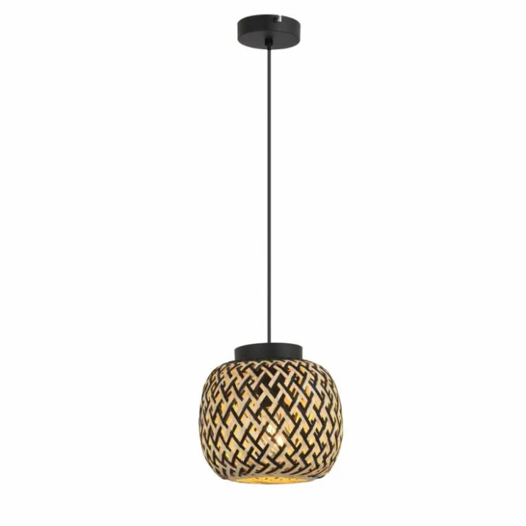 Luminaires Globo Lighting Suspensions|Suspension Globo COLLY Noir, 1 lumière