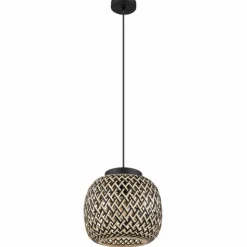 Luminaires Globo Lighting Suspensions|Suspension Globo COLLY Noir, 1 lumière