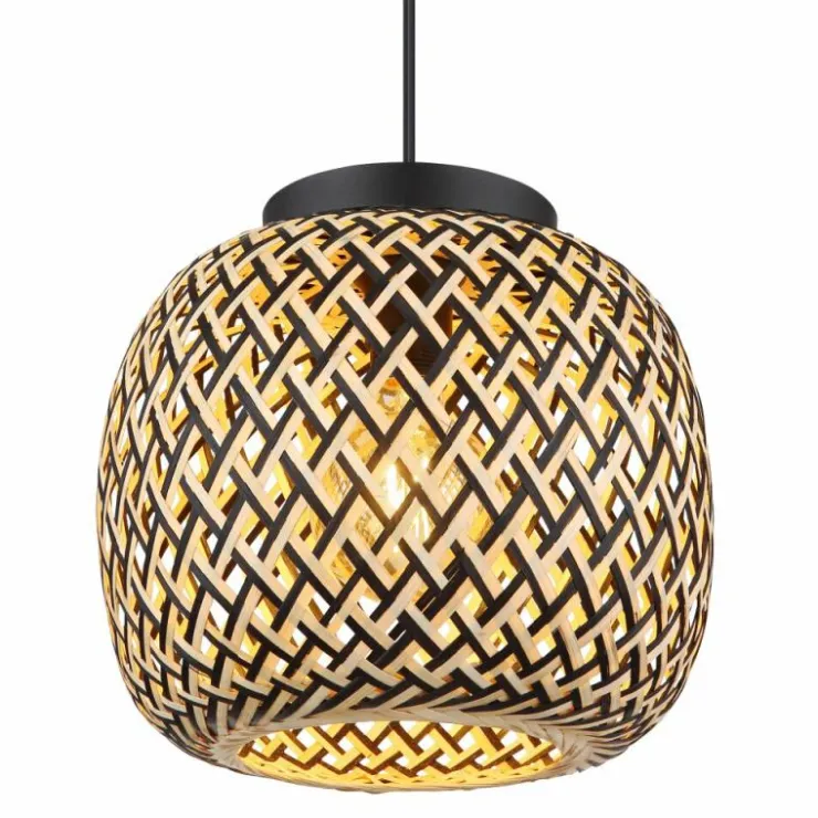 Luminaires Globo Lighting Suspensions|Suspension Globo COLLY Noir, 1 lumière