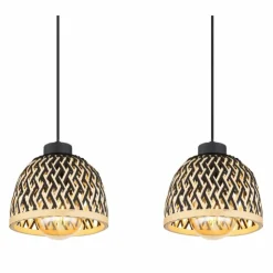 Luminaires Globo Lighting Suspensions|Suspension Globo COLLY Noir, 4 lumières