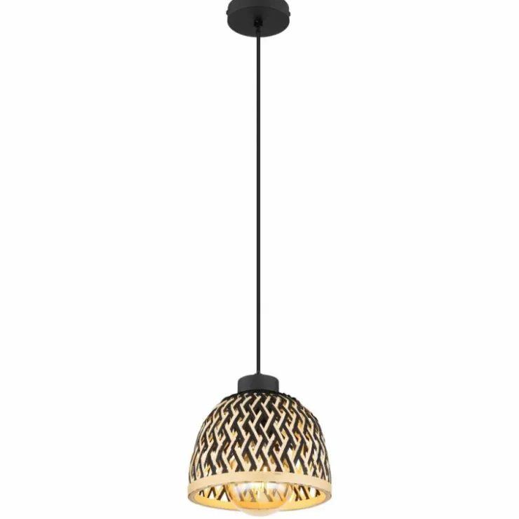Luminaires Globo Lighting Suspensions|Suspension Globo COLLY Noir, 1 lumière