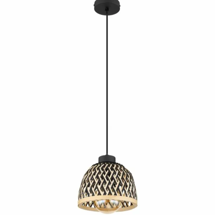 Luminaires Globo Lighting Suspensions|Suspension Globo COLLY Noir, 1 lumière