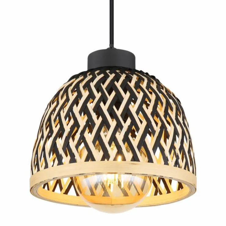 Luminaires Globo Lighting Suspensions|Suspension Globo COLLY Noir, 1 lumière