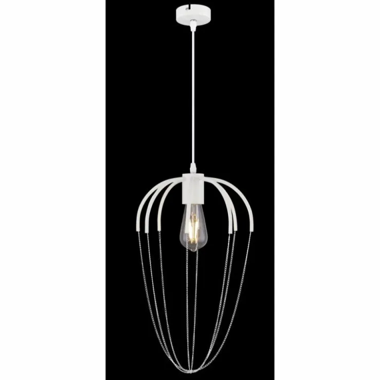 Luminaires Globo Lighting Suspensions|Suspension Globo CREAM Blanc, 1 lumière