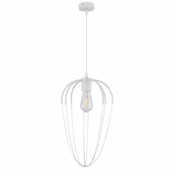 Luminaires Globo Lighting Suspensions|Suspension Globo CREAM Blanc, 1 lumière