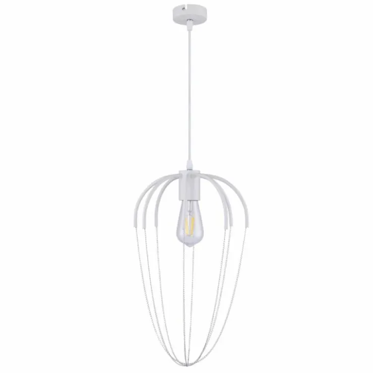 Luminaires Globo Lighting Suspensions|Suspension Globo CREAM Blanc, 1 lumière