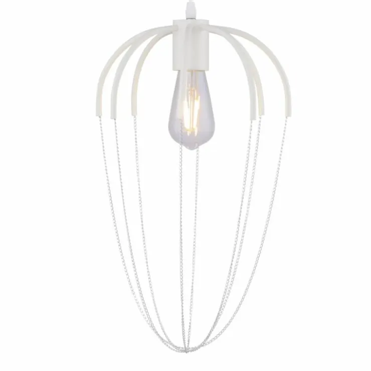 Luminaires Globo Lighting Suspensions|Suspension Globo CREAM Blanc, 1 lumière