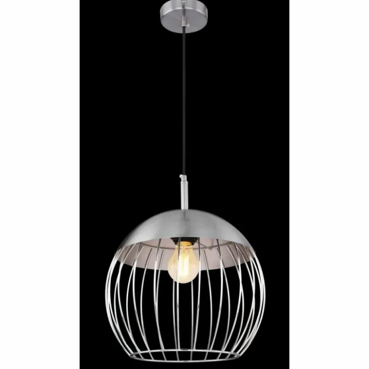 Luminaires Globo Lighting Suspensions|Suspension Globo CREAM Chrome, 1 lumière