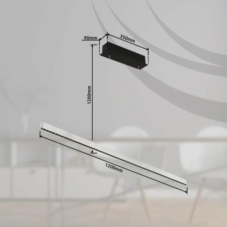Luminaires Globo Lighting Suspensions|Suspension Globo DENTSY LED Noir, 1 lumière