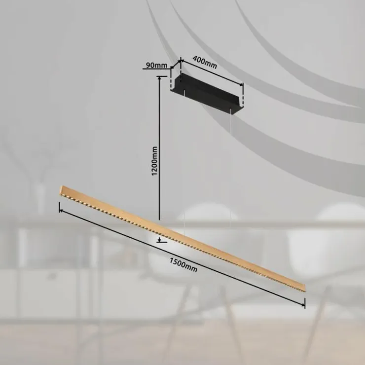 Luminaires Globo Lighting Éclairage Led|Suspension Globo DENTSY LED Noir, 1 lumière