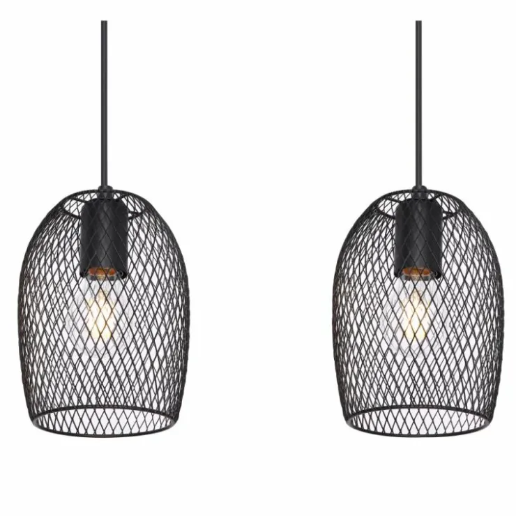 Luminaires Globo Lighting Suspensions|Suspension Globo DOPS Noir, 4 lumières