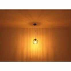 Luminaires Globo Lighting Suspensions|Suspension Globo EUSEBIUS Noir, 1 lumière