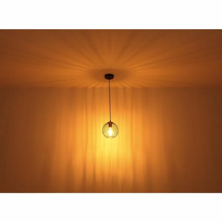Luminaires Globo Lighting Suspensions|Suspension Globo EUSEBIUS Noir, 1 lumière