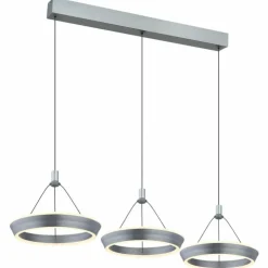 Luminaires Globo Lighting Éclairage Led|Suspension Globo FERRA LED Gris, 1 lumière