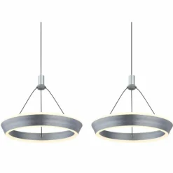 Luminaires Globo Lighting Éclairage Led|Suspension Globo FERRA LED Gris, 1 lumière