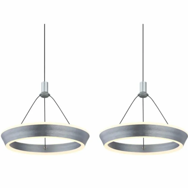 Luminaires Globo Lighting Éclairage Led|Suspension Globo FERRA LED Gris, 1 lumière