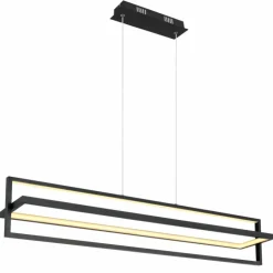 Luminaires Globo Lighting Éclairage Led|Suspension Globo FLIPS LED Noir, 1 lumière, Télécommandes