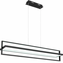 Luminaires Globo Lighting Éclairage Led|Suspension Globo FLIPS LED Noir, 1 lumière, Télécommandes