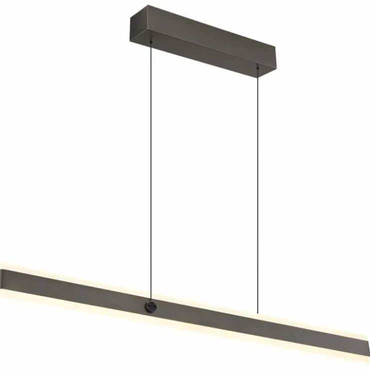 Luminaires Globo Lighting Éclairage Led|Suspension Globo GEBALDO LED Titane, 1 lumière, Télécommandes