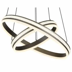 Luminaires Globo Lighting Éclairage Led|Suspension Globo GROUNI LED Titane, 1 lumière, Télécommandes