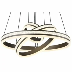 Luminaires Globo Lighting Suspensions|Suspension Globo GROUNI LED Titane, 1 lumière, Télécommandes