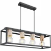 Luminaires Globo Lighting Suspensions|Suspension Globo HAGAR Noir, 4 lumières