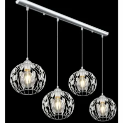 Luminaires Globo Lighting Suspensions|Suspension Globo HANAKO Chrome, 4 lumières