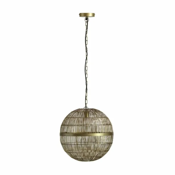 Luminaires Globo Lighting Suspensions|Suspension Globo HERMI Vieux laiton, 1 lumière