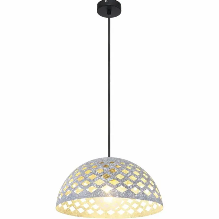 Luminaires Globo Lighting Suspensions|Suspension Globo HOLLIE Noir, 1 lumière