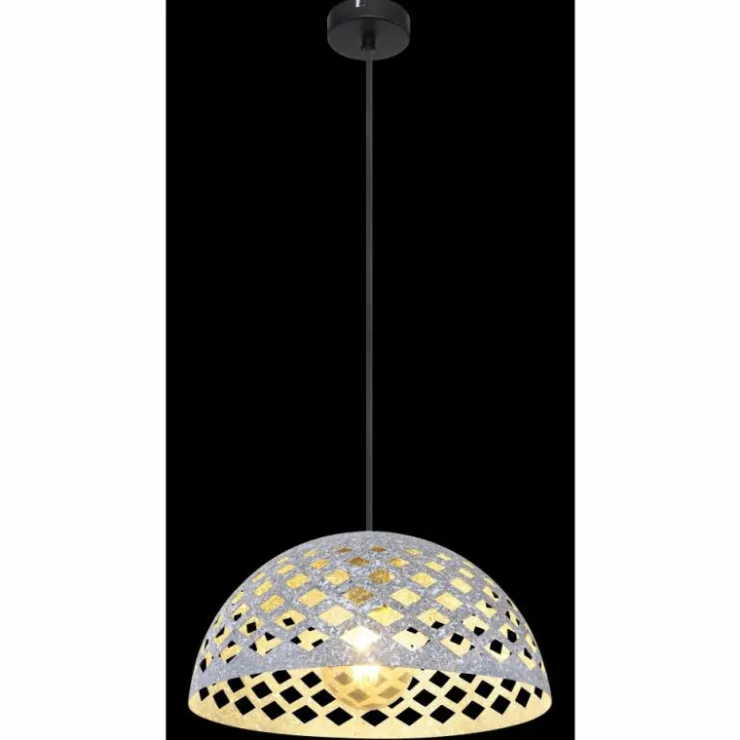 Luminaires Globo Lighting Suspensions|Suspension Globo HOLLIE Noir, 1 lumière