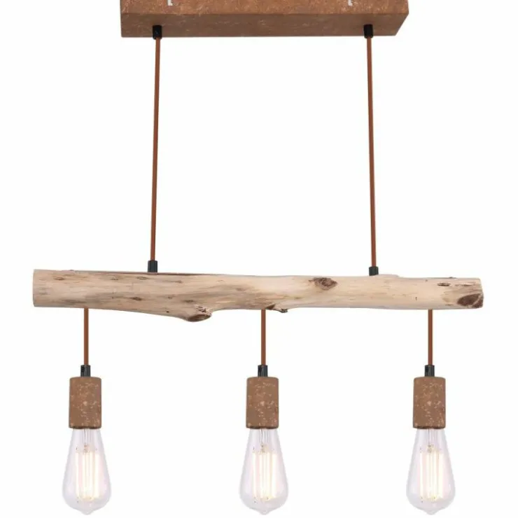 Luminaires Globo Lighting Suspensions|Suspension Globo JAKOB Rouille, 3 lumières