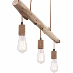 Luminaires Globo Lighting Suspensions|Suspension Globo JAKOB Rouille, 3 lumières
