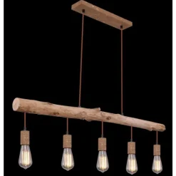Luminaires Globo Lighting Suspensions|Suspension Globo JAKOB Rouille, 5 lumières